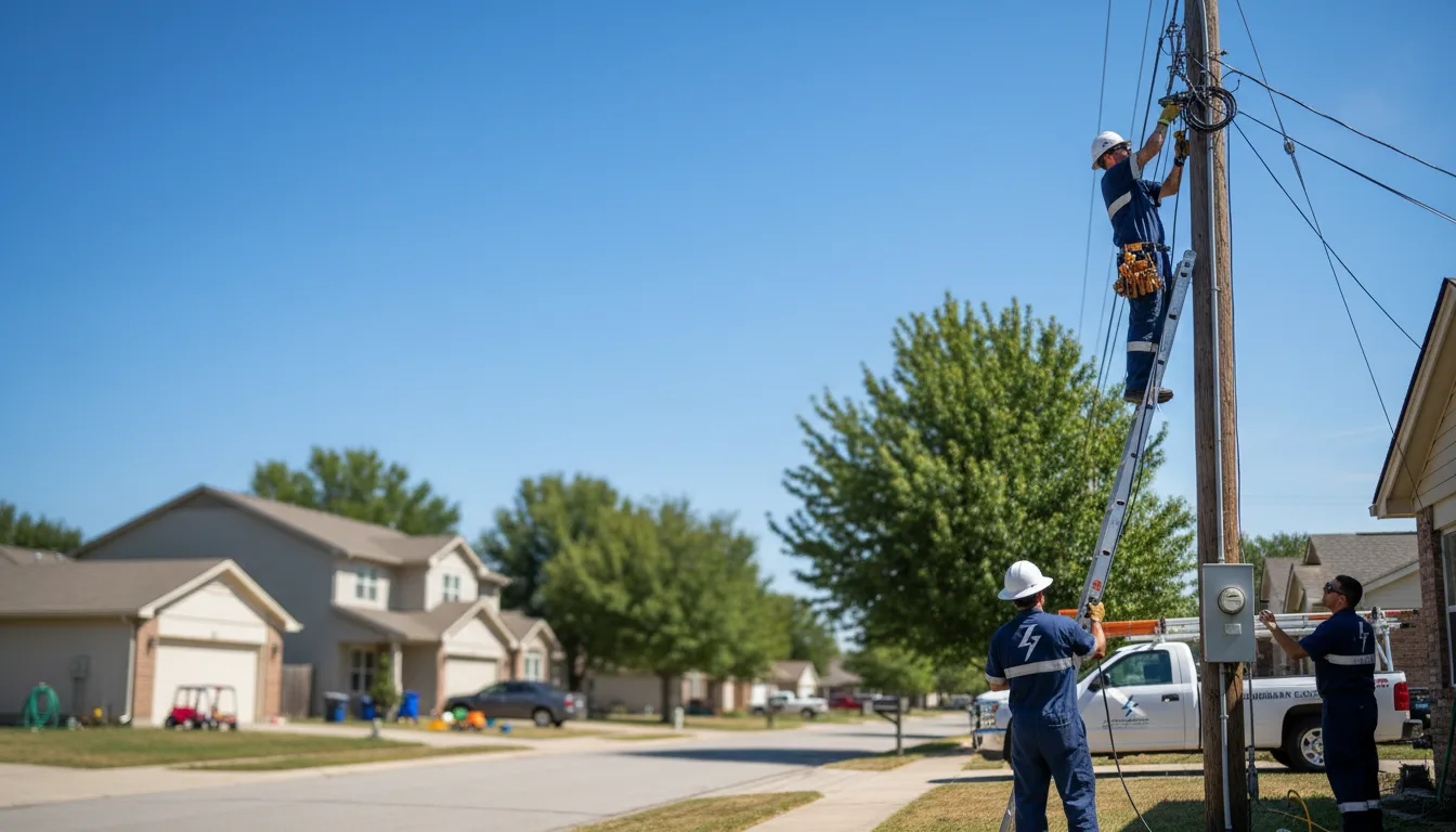 Residential electrician providing installation services in Sargent, GA